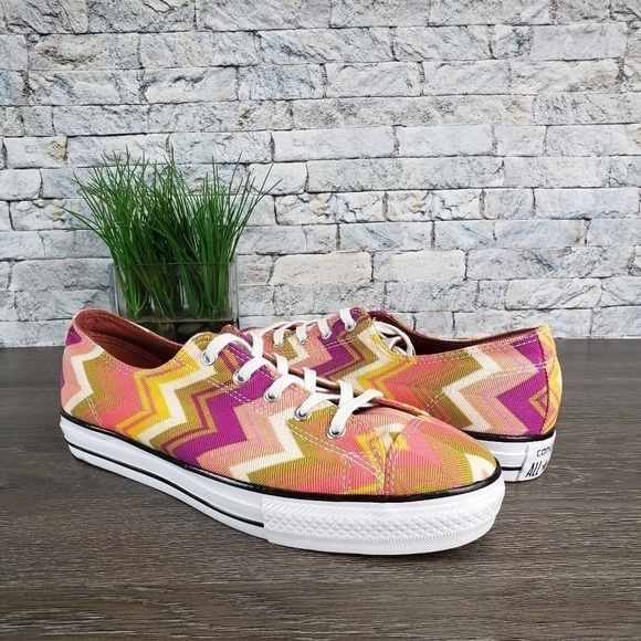 Converse X Missoni High Line Ox Multicolored Chevr - Picture 1 of 8